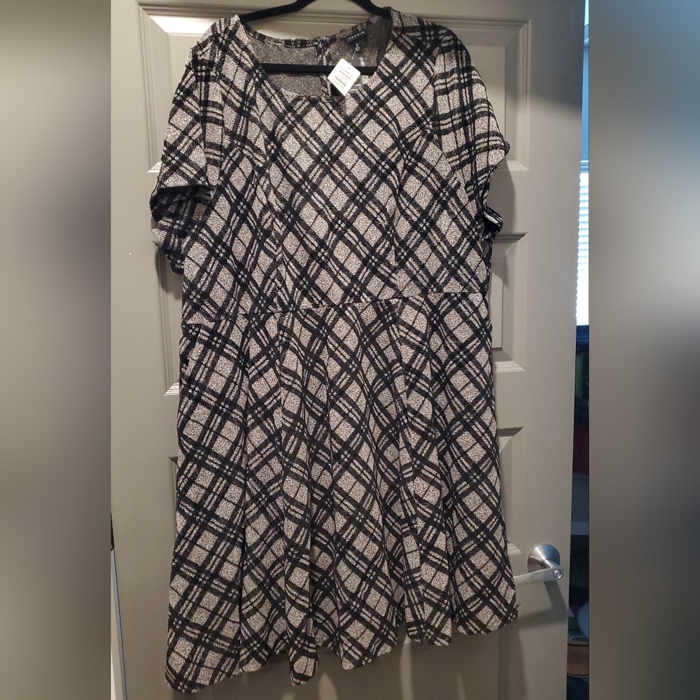 Torrid size 5 plaid work dress